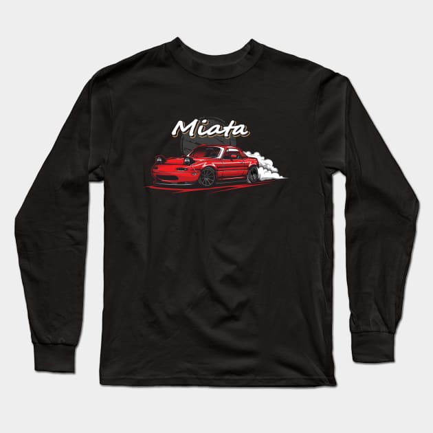 Mazda MX5 Miata Long Sleeve T-Shirt by JDMAPEX